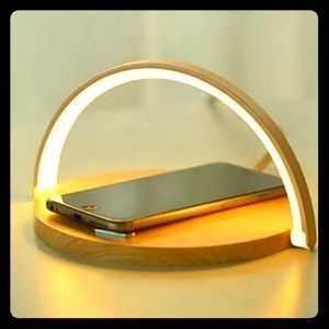 Wireless phone charger with night light
